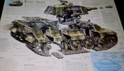 King Tiger War Tank Picture Illustrated Military Collectible Out of Print Art