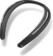 Mongeese Japanese Voice Guide Neck Speaker, Bluetooth 5.0, Wireless, Wearable, 3.1 oz (88 g), Lightweight, for TV, Hands-Free Calling, Sports, Zoom/Skype