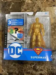 Spin Master DC Heroes Unite Gold SuperMan Chase Variant, Brand New Never Opened.