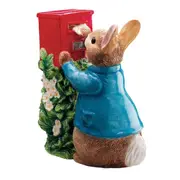 Beatrix Potter Peter Rabbit Posting a Letter Money Bank Figurine