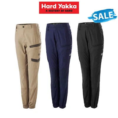 SALE Hard Yakka Raptor Cuff Long Pants Stretch Tough Work Safety Comfy Y08382