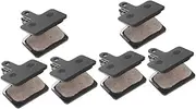 ifundom 6 Pairs Bicycle Brake Pads Bike Disc Brake Pad Disk Brakes for Bike Mountain Cycling Brake Disc Lightweight Bike Brake Pad Cycle Brake Disc Exercise Bike Brake Pads Resin Black