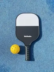 BIDSTUDIO Pickleball Paddle Carbon Fiber Lightweight Set 2 Paddles 4 Balls Set