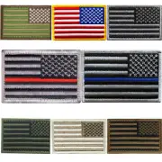 USA American Flag Patch 3"x 2" Tactical VELCRO Military Patch-Right Side