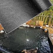 Pond Liner Preformed Film Easy Cutting 2x3m 3x4m 4x7m 5x5m 6x8m 8x10m 10x15m Pliable Durable Tarp 0.12mm Thick Pools Membrane for Fish Ponds, Water Gardens(4x6m(13.1x19.7ft))