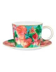 [Maxwell & Williams] Teas & C's Tropicana Breakfast Cup & Saucer 400ml Gift Boxed in Blue