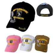 US ARMY 101 AIRBORNE DIVISION WHITE EMBROIDERED SHADOW HAT CAP