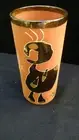 7" Apres Miro Vase studio of EJ Gold mid-90s Artisan painted Whimsical Evocative