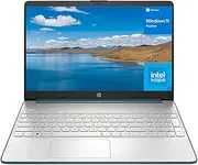hp 15.6" Portable Laptop, HD Display, Intel Quad-Core Processor, 16GB RAM, 128GB Storage, Wi-Fi 6, Webcam, HDMI, Numeric Keypad, Windows 11 Home, Blue