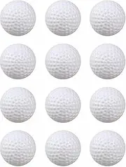 Practice Foam Golf Balls, 12Pcs Foam Sponge Soft Elastic Golf Balls,Foam Golf Practice Balls,Sports Foam Practice Golf Balls,Foam Sponge Soft Elastic Golf Balls,Foam PU Golf Practice Balls,White