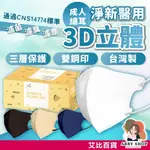 艾比百貨》3D立體成人細耳 50枚入 立體口罩 淨新口罩 醫療口罩 成人口罩 醫用口罩 口罩醫療 淨新 口罩 3D 防疫