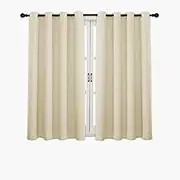 Hyper Cover 3-Layers Blackout Curtains (Beige, 132x183 cm) - 100% Eco-Friendly Fabric, Noise Reduction, High-Quality Durable Polyester, Easy Care