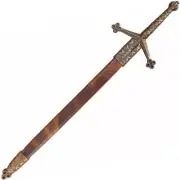 LARGE SCOTTISH CLAYMORE LETTER OPENER WITH SCABBARD