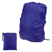 15-25L Backpack Rain Cover with Drawstring Bag, S, Dark Blue Checkered