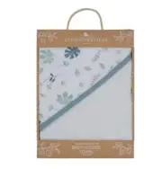 Living Textiles Organic Muslin Hooded Towel Banana Leaf Brand New Baby Toddler