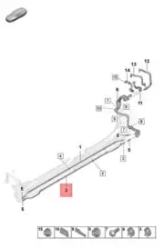 Genuine PORSCHE Taycan Y1A Coolant Pipe 9J1121562A