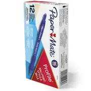 Papermate Profile BallPoint 1.0mm Medium Pen (Blue) [Box 12]