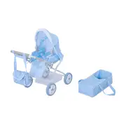 4 Piece Deluxe Toy Pram and Bag Set