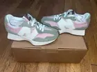 New Balance 327 Dark Olivine Avocado Pink WS327FT Classic Sneakers womens 6 NEW