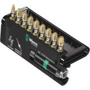 Wera 05347153001 Bit-Check PoziDriv BiTorsion Bit Set, 10 Piece