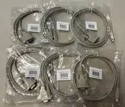 Lot of 6 Moxa CBL-USBCF9-GY-150 1.5 meters USB-C to female DB9 console cable New