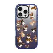 iPhone 16 Pro Impact Case MagSafe Compatible Corgi Jumble