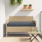 Outdoor Cushion Anthracite Polyester Standard Removable Covers vidaXL