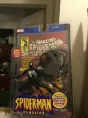 SPIDERMAN CLASSICS SPIDERMAN BLACK COSTUME ACTION FIGURE HOT HOT AWESOME VHTF
