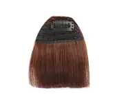Thin/Thick Girls Mini Seamless Fake Bang Fringe Hairpiece Wig Hair Extension-Light Brown Thick