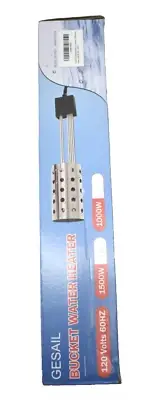 Gesail 1500W UL Listed Bucket Heater Rust Proof Temperature Controller For Water