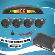 Reverse Backup Radar Kit Car Parking Radar Kit Buzzer Alert System 4 Sensors