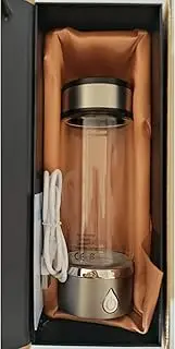 [HWHXCZYH] Revolutionary Hydrogen Rich Water Cup with PEM Technology - Portable, USB Rechargeable Ionizer, Antioxidant Glass Bottle for Anti Aging - 350ml
