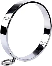 BDSM Metal Collar Sex SM Collars Bondage Choker with Metal Ring BDSM Restraint Lockable Sex Toys for Women Men Couples