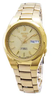 Seiko 5 Automatic 21 Jewels Gold Tone Stainless Steel SNK610K1 30M Mens Watch