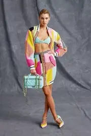$1995 SS16 MOSCHINO COUTURE Jeremy Scott PATCHWORK SKIRT *GIGI HADID* DEADSTOCK