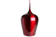 Ernani Metal Wine Glass Cord Drop Pendant Light Lamp High Gloss Finish- Red.