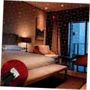 USB Star Projector Night Light, Adjustable Romantic red Interior Red Light 1PC