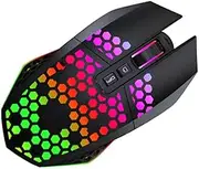 SWOOMEY 1Pc Wireless Gaming Mouse Ergonomic RGB Computer Mouse with Adjustable Dpi for Home Office Use Silent Operation Durable Design for Laptop and Gaming
