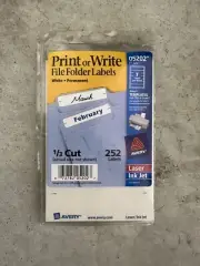 AVERY 07100 FILE FLDER LABBLES 252 LABLES
