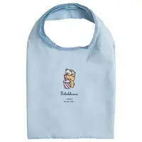 在飛比找Yahoo奇摩購物中心優惠-小禮堂 懶懶熊 折疊尼龍環保購物袋 折疊環保袋 側背袋 手提