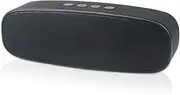 Totola Wireless Bluetooth Speaker with AUX/USB/TF Card Slot,Outdoor Portable Stereo Speaker with HD Audio,Enhanced Bass, Dual-Driver,Handsfree Calling, FM Radio Speaker for Travel,Party (Black-1)