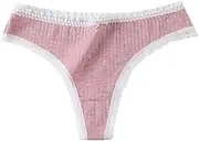 [Generic] Women's Briefs Lace Thong Cotton G-Strings Thongs Seamless Underwear Underpants