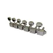 Wilkinson WJ55 Kluson Style Guitar Machine Heads Set of 6 Inline, Chrome