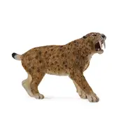 CollectA Smilodon Dinosaur Toy Figurine Prehistoric Collectable Tan/Brown