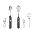 Wireless Handheld Egg Beater Hand Mixer Whisk Immersion Blender Adjustable