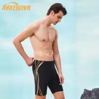 在飛比找蝦皮商城優惠-Heatwave熱浪新款彈力緊身舒適運動游泳溫泉大碼長腿泳褲