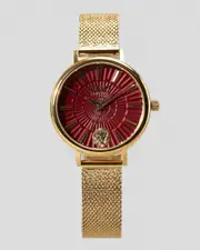 [Versus Versace] Versus Versace Women's Mar Vista Watch in Yellow Gold/Burgundy One Size Yellow Gold/Burgundy