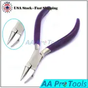 Wire Forming Pliers Round & Flat Nose Nylon Jaw Bead Wire Working Tool +Extra