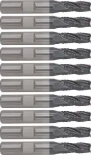 10pcs 5/16” Spray Forming Hi-Tech Material roughing end mills Fine Pitch AlCrN