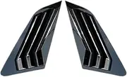 Car Rear Window Louver Shutter Window Louver Side Vent Panel Cover Trim Accessories Compatible For Audi A3 8Y Sportback Hatchback 2021 2022(Black Style)
